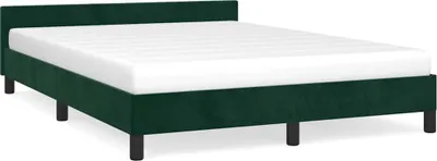 Obrázek produktu pro vidaXL Rám postele bez matrace tmavě zelený 140x200 cm sametový