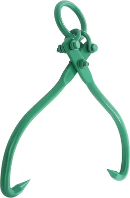 Immagine prodotto di Pinza per sollevare tronchi - Pinza per tronchi - Acciaio legato - Capacità di carico 1500 kg - Apertura delle ganasce 45,72 cm - Per carichi pesanti - Rivestita in plastica - Verde