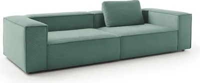 Produktbild von KAWOLA Sofa CARMO 3-Sitzer Feincord grün
