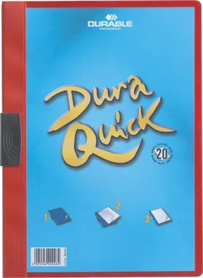 Zdjęcie produktu dla Durable 227003, Czerwony, Plastik, 20 ark., A4, 1 szt.