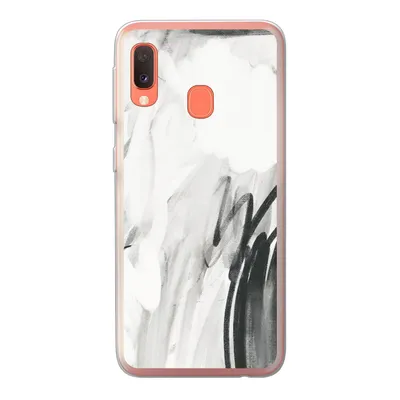 Produktbild von MuchoWow® Handyhülle Schutzhülle Hülle für Samsung Galaxy A20e Kunst - Schwarz - Weiß - Abstrakt Silikon Softcase Handy Hülle - Abdeckung