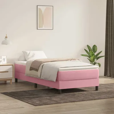 Produktbild von Maison Exclusive - Boxspringbett ohne Matratze Rosa 90x220 cm Samt