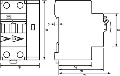 Zdjęcie produktu dla DOEPKE DAFDD 1 B16/0.03/2-A Przeciwpożarowy wyłącznik prądu 2p 16A 09961302