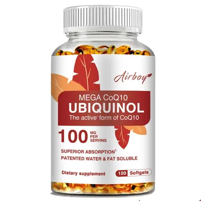 Image de Ubiquinol CoQ10 100 mg - Soutient la santé cardiaque et cardiovasculaire, et les fonctions cérébrales