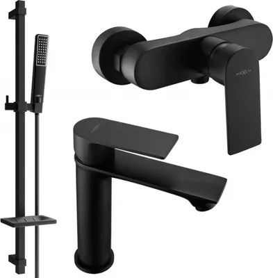 Produktbild von Mexen Royo DQ72 Brausegarnitur, Schwarz - 72204DQ72-70