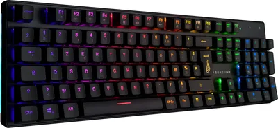Produktbild von SureFire KingPin M2, Kabelgebunden, USB, Mechanischer Switch, AZERTY, RGB-LED, Schwarz, Metallisch