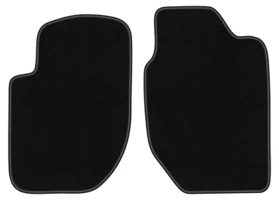 Productafbeelding van Velours voormatten voor Land Rover Freelander I 1996-2006 (SUV) – 2-delig, zwart, op maat – Wielganizator BASIC