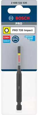 Obrázek produktu pro Rázový bit PRO Torx, T20, 90 mm
