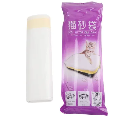 Image de Sac à litière pour chat, renforcé, avec cordon de serrage, hygiénique, durable, pour un nettoyage facile de la litière du chat