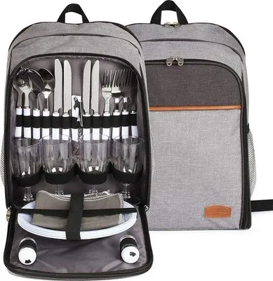 Produktbild von Famanu Picknickrucksack mit Kühlfach - für 4 Personen