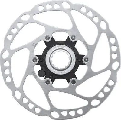 Produktbild von Shimano 1x Bremsscheibe RT-EM600 160 mm mit Lock-Ring Innenverzahnung.