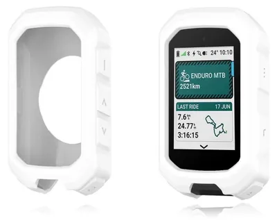 Produktbild von Schutzhülle für Garmin Edge MTB Fahrradcomputer, Silikon, Stoßfest, Staubdicht, Wasserdicht, Weiß