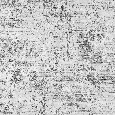 Produktbild von Grauer Polyester-Jacquard-Stoff mit Gittermuster, 140 cm breit