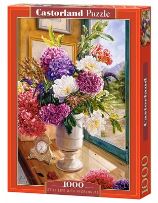 Produktbild von Castorland Still Life with Hydrangeas 1000 pcs, 1000 Stück(e), Flora, 9 Jahr(e)
