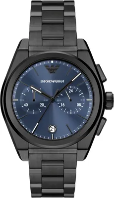 A product shot of a men's chronograph watch.