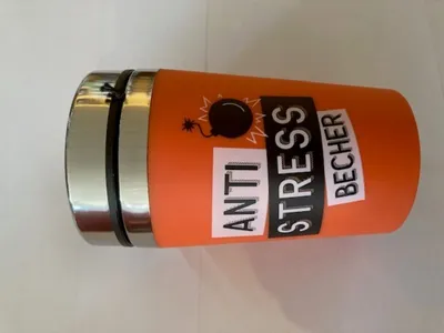 Produktbild von La Vida Edelstahl Thermo Becher to go 240 ml Anti Stress Becher 13,5x8,4cm