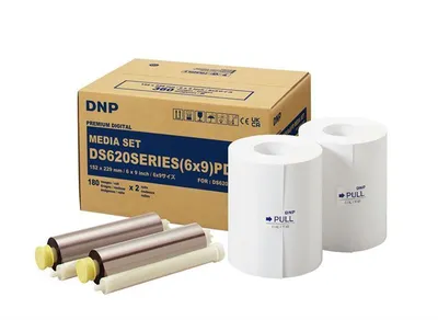 Produktbild von DNP Papier DM69620 2 Rollen 180 Stück 15x23 für DS620