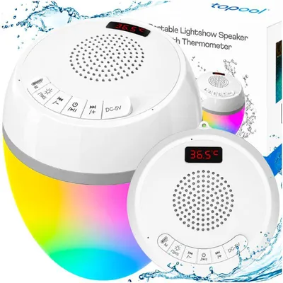 Produktbild von Topool HK703 Schwimmender Bluetooth Lautsprecher mit LED Licht & Thermometer – Pool