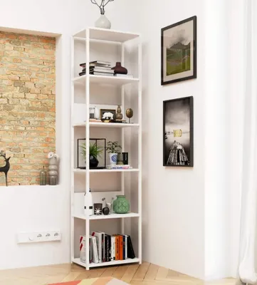 Image de Étagère métallique 50 cm TOMIRAN - blanche