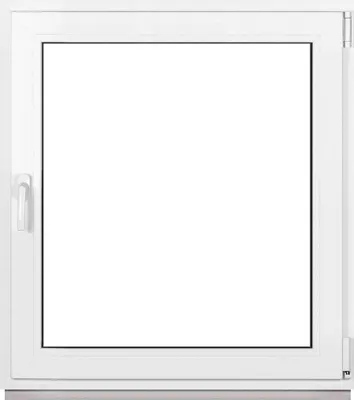 Produktbild von Framex Kellerfenster Fenster Kunststofffenster Weiß Breite x Höhe 110 x 120 cm (1100 x 1200 mm) 2fach (32 mm) Dreh Kipp DIN Rechts - Premium