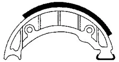 Imagen del producto de SPECIALBRAKESHOE: Pastillas de freno, diámetro 104 mm x 20 mm, para PIAGGIO