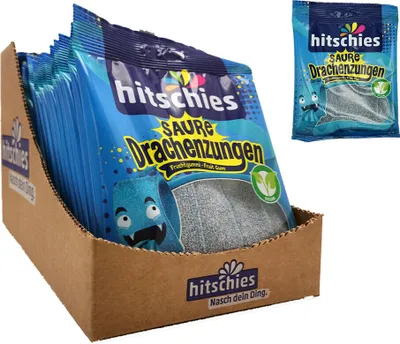 Produktbild von Hitschies Saure Blaue Drachenzungen 20x 125g