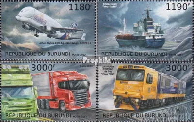 Produktbild von Briefmarken Burundi 2012 Mi 2918-2921 (kompl.Ausg.) postfrisch Frachtbeförderung