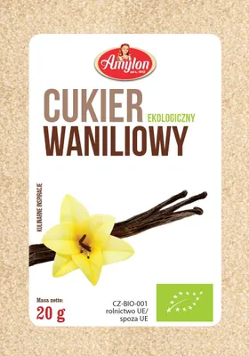 Obrázek produktu pro AMYLON organický vanilkový cukr 20g