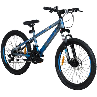 Produktbild von Mountainbike Kinderfahrrad Davi Terrano 24 Zoll, 130–160 cm, 21 Gänge, Grau/Blau