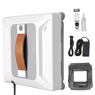 Image de Robot lave-vitres, aspirateur de vitres 2800 Pa 72 W, robot lave-vitres, robot nettoyeur de vitres, fonction de pulvérisation, avec protection contre les coupures de courant (onduleur)