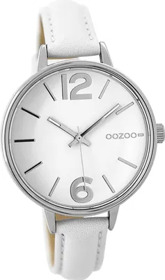 Immagine prodotto di Oozoo orologio da donna in pelle orologio analogico al quarzo bracciale bianco Timepieces D2UOC9480A