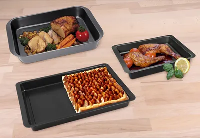 Produktbild von CHG Brat- und Auflaufformen Set, antihaftbeschichtet, 3-teilig