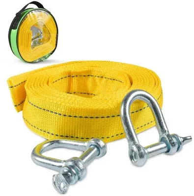 Productafbeelding van Sterk nylon sleepkabel, 4 meter lang en 4,3 cm breed, dik, geschikt voor auto's en SUV's