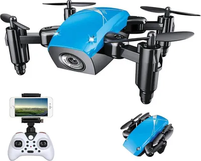 Produktbild von S9W - RC Micro Quadcopter Drohne Wifi HD-Kamera - blau