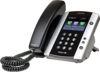 Obrázok produktu pre Polycom VVX 600 Telefón s nízkym vyžarovaním, farebný displej, ID volajúceho, funkcia handsfree, videotelefónia, Bluetooth, Ethernet, port USB