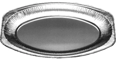 Obrázok produktu pre Podnos hliníkový, oválný, 33,3x23,3 cm, 10 ks