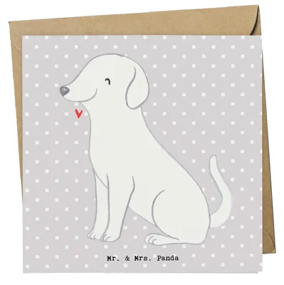 Produktbild von Mr. & Mrs. Panda Glückwunschkarte Labrador Moment - Grau Pastell - Geschenk, Grußkarte, faltkarte, Klappkarte, anlasskarte, doppelkarte