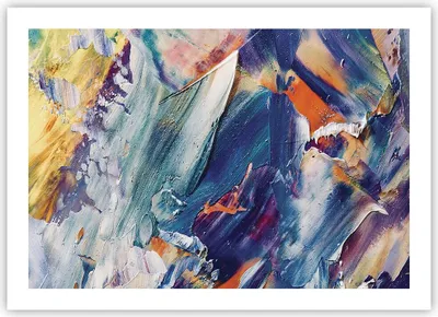 Produktbild von Poster - Poster ohne Rahmen - Die Farben Farbe Abstraktion - 70x50 cm - Wand Bild - Wanddeko - Wandbilder - Kunstposter - Wandposter - Bilder - Kunstdruck - Wanddekoration - Wandbild - P2XAA70x50-5113
