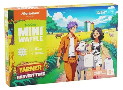Produktbild von Klocki konstrukcyjne Waffle mini Farmer Czas zbiorów
