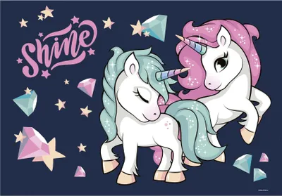 Obrázek produktu pro Školní podložka na stůl oboustranná Unicorns 14 Derform