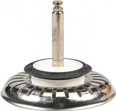 Image de Franke Vanne à panier pour évier - Bouchon & filtre en inox - Modèle 133.0203.294 avecpar bouton rotatif ou par tirette