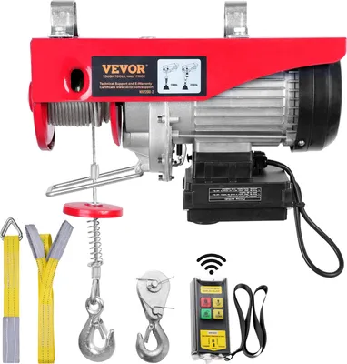 Image de treuil électrique de 500kg à 1000kg hauteur de levage 12m treuil à câble moteur 1600W moteur en cuivre palan 10m/min vitesse de levage palan avec télécommande sans fil palan à câble palan à chaîne