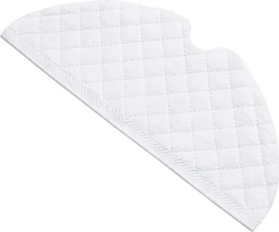 A white disposable mop pad for a robot vacuum cleaner, shown against a white background.