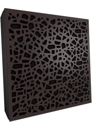 Imagen del producto de Juego de 6 paneles absorbentes y difusores P32, 50x50x5 cm, wengué