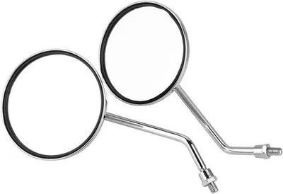 Immagine prodotto di Set di specchietti retrovisori per moto, 2 pezzi, specchietti rotondi, fissaggio da 8 mm