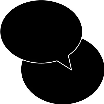 Produktbild von Wandaufkleber in Tafeloptik – abwischbare Klebeaufkleber – DIALOGBLASEN – 70 x 70 cm