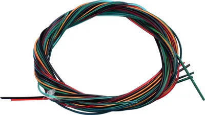 Obrázek produktu pro 6 kusů různobarevných nylonových strun pro klasickou kytaru s 21 kusy 2,2 mm širokých mosazných drátů jako náhradní sada