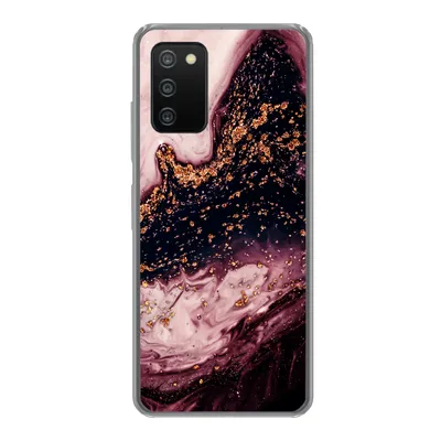 Produktbild von MuchoWow® Handyhülle Schutzhülle Hülle für Samsung Galaxy A03s Marmor - Natursteine - Mineralien Silikon Softcase Handy Hülle - Schutz