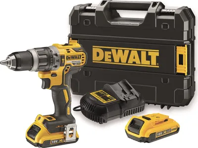 Image de Perceuse à percussion 18V XR (2x2,0 Ah) en TSTAK - DEWALT DCD796D2