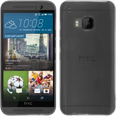 Produktbild von PhoneNatic Case kompatibel mit HTC One M9 - clear Silikon Hülle Slimcase + 2 Schutzfolien